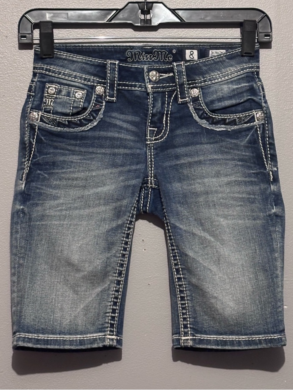 Miss Me Girls Bermuda Jean Shorts